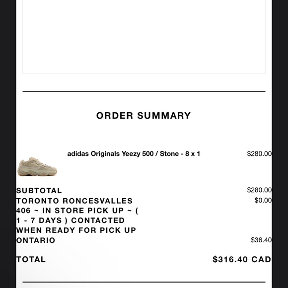 Yeezy 500 Stone - SZ 8 - Picture 6 of 6
